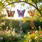 metal butterfly wind chime