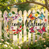 metal welcome wall hanging
