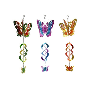 metal butterfly wind chime