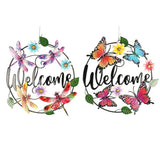metal welcome wall hanging